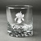 Orchids Whiskey Glass - Engraved (Personalized)