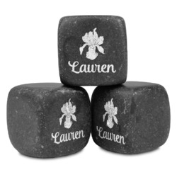 Orchids Whiskey Stone Set (Personalized)