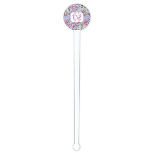 Orchids White Plastic 7" Stir Stick - Round - Single Stick