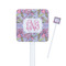Orchids Square Plastic Stir Sticks (Personalized)