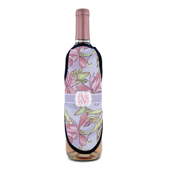 Orchids Wine Bottle Apron - IN CONTEXT