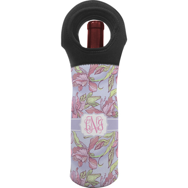 Custom Orchids Wine Tote Bag (Personalized)