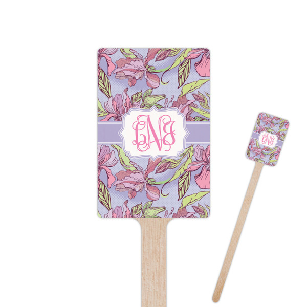Custom Orchids Rectangle Wooden Stir Sticks (Personalized)