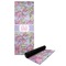 Orchids Yoga Mat with Black Rubber Back Full Print View
