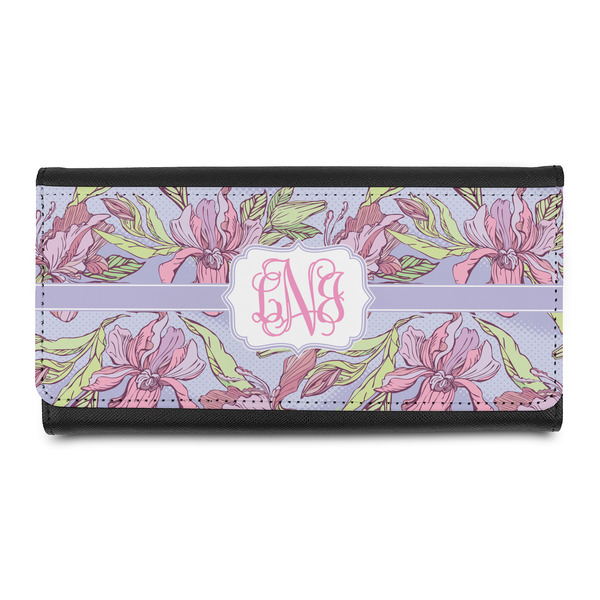 Custom Orchids Leatherette Ladies Wallet (Personalized)