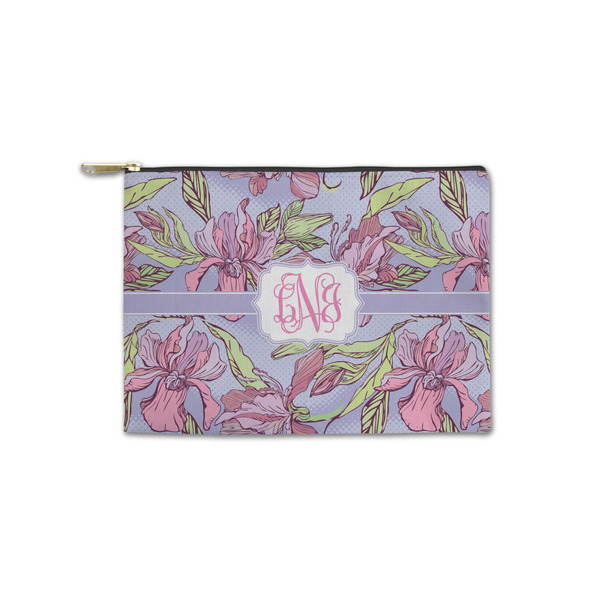 Custom Orchids Zipper Pouch - Small - 8.5"x6" (Personalized)
