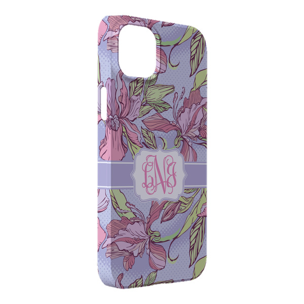 Custom Orchids iPhone Case - Plastic - iPhone 14 Plus (Personalized)