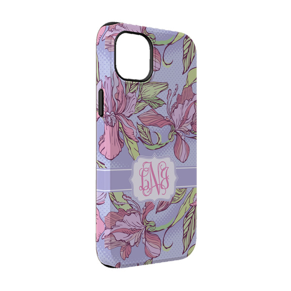 Custom Orchids iPhone Case - Rubber Lined - iPhone 14 Pro (Personalized)