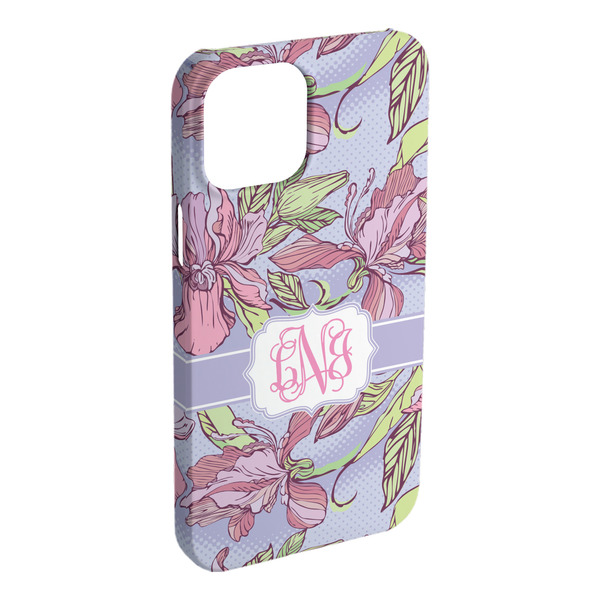 Custom Orchids iPhone Case - Plastic - iPhone 15 Plus (Personalized)