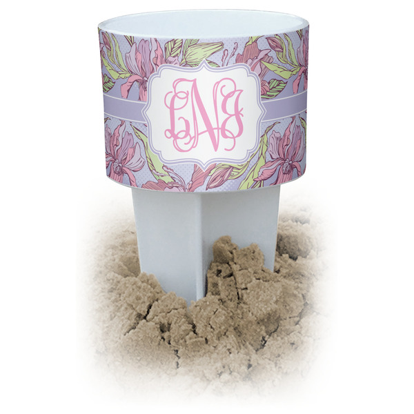 Custom Orchids Beach Spiker Drink Holder (Personalized)