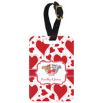 Cute Squirrel Couple Metal Luggage Tag w/ Couple's Names