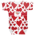 Cute Raccoon Couple Baby Bodysuit 0-3 (Personalized)