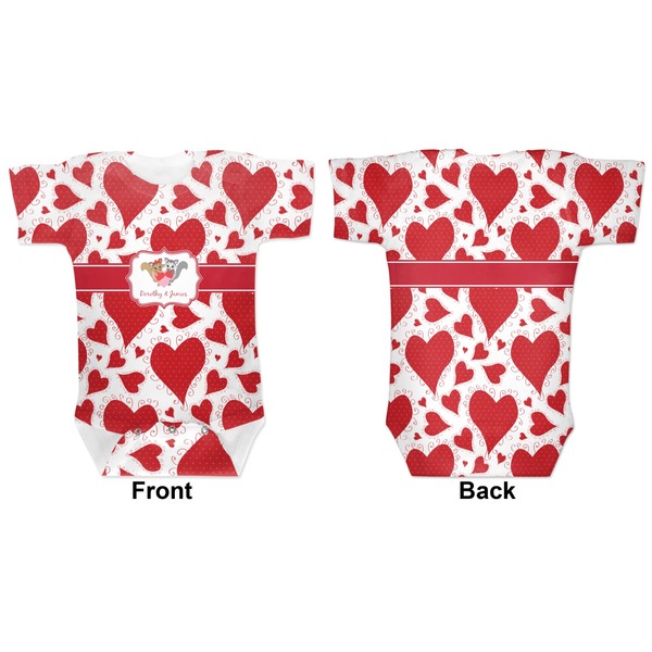 Cute Raccoon Couple Baby Bodysuit Approval