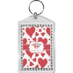 Cute Raccoon Couple Bling Keychain (Personalized)