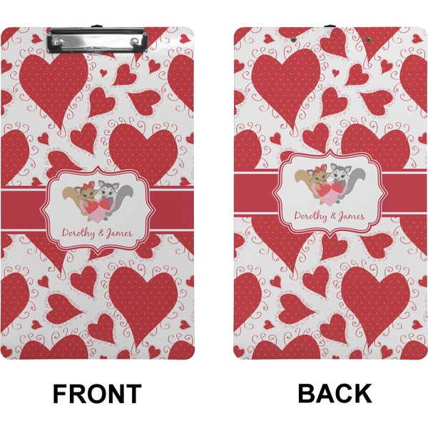 Cute Raccoon Couple Clipboard (Legal) (Front + Back)