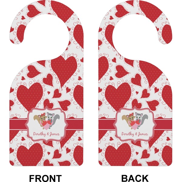 Cute Raccoon Couple Door Hanger (Approval)