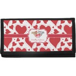 Cute Squirrel Couple Canvas Checkbook Cover (Personalized)