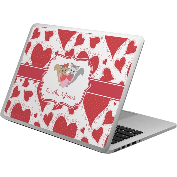 Custom Cute Raccoon Couple Laptop Skin - Custom Sized (Personalized)