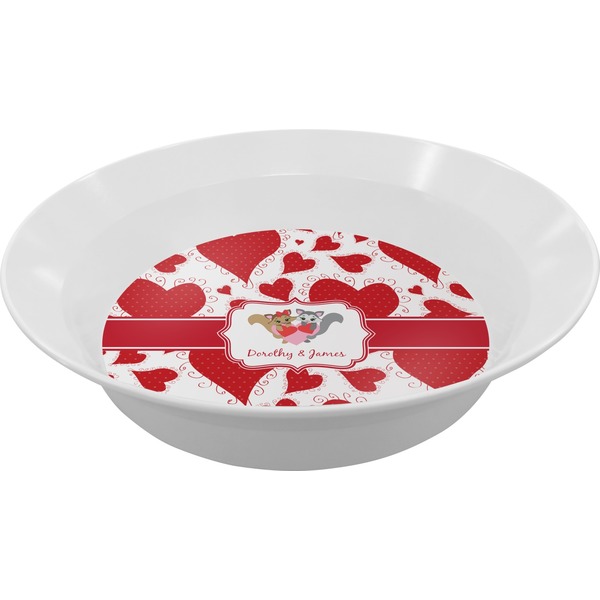 Custom Cute Squirrel Couple Melamine Bowl (Personalized)