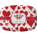 Cute Raccoon Couple Melamine Platter (Personalized)