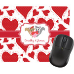 Cute Squirrel Couple Rectangular Mouse Pad (Personalized)