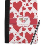 Cute Squirrel Couple Notebook Padfolio - Large w/ Couple's Names