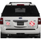 Cute Racoon Couple Personalized Car Magnets on Ford Explorer