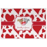 Cute Squirrel Couple Laminated Placemat w/ Couple's Names