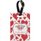 Cute Squirrel Couple Plastic Luggage Tag - Rectangular w/ Couple's Names