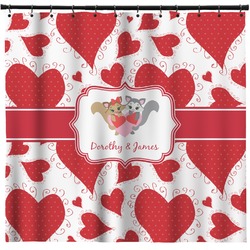 Cute Squirrel Couple Shower Curtain - Custom Size (Personalized)