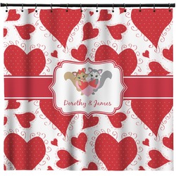 Cute Squirrel Couple Shower Curtain - Custom Size (Personalized)