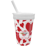 Cute Raccoon Couple Sippy Cup with Straw (Personalized)