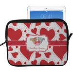 Cute Squirrel Couple Tablet Case / Sleeve - Large (Personalized)