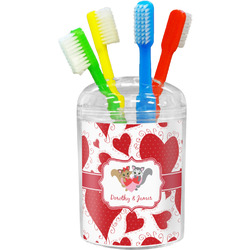 Cute Raccoon Couple Toothbrush Holder (Personalized)