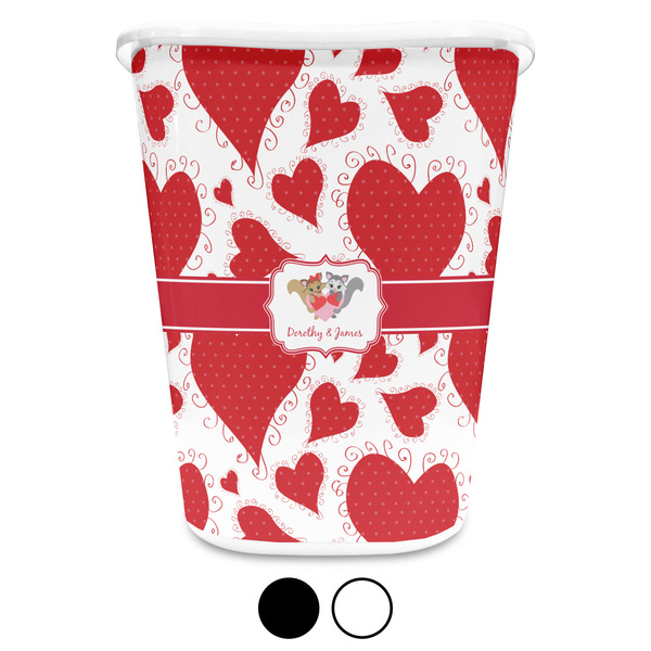 Cute Raccoon Couple Trash Can Aggregate