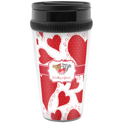 Cute Squirrel Couple Acrylic Travel Mug without Handle (Personalized)