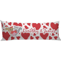 Cute Raccoon Couple Body Pillow Case (Personalized)