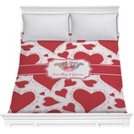Cute Raccoon Couple Comforter - Full / Queen (Personalized)
