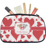 Cute Squirrel Couple Makeup / Cosmetic Bag - Medium (Personalized)
