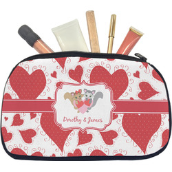 Cute Squirrel Couple Makeup / Cosmetic Bag - Medium (Personalized)