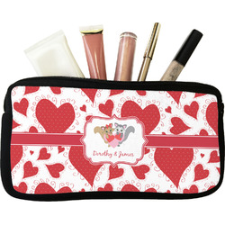 Cute Raccoon Couple Makeup / Cosmetic Bag (Personalized)