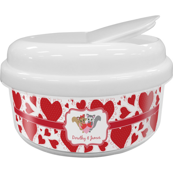 Custom Cute Raccoon Couple Snack Container (Personalized)