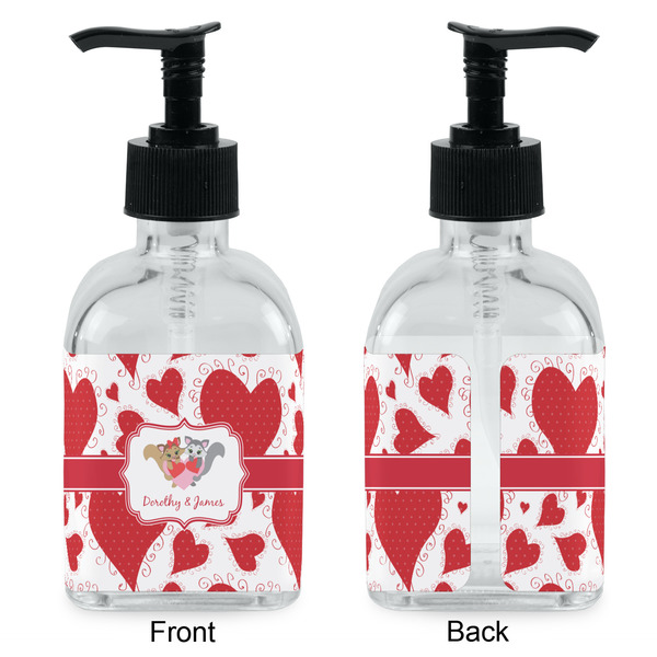 Cute Squirrel Couple Glass Soap/Lotion Dispenser - Approval