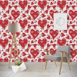Cute Raccoon Couple Wallpaper & Surface Covering (Water Activated - Removable)