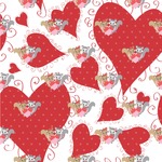 Cute Raccoon Couple Wallpaper & Surface Covering (Water Activated 24"x 24" Sample)