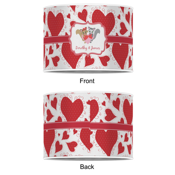 Cute Squirrel Couple 12" Drum Lampshade - APPROVAL (Poly Film)