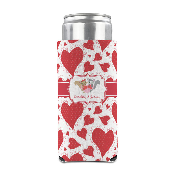 Cute Squirrel Couple 12oz Tall Can Sleeve - FRONT (on can)