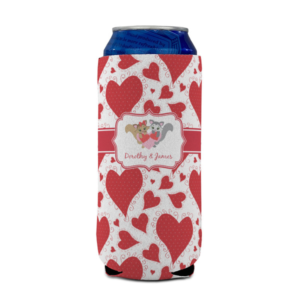 Cute Squirrel Couple 16oz Can Sleeve - FRONT (on can)