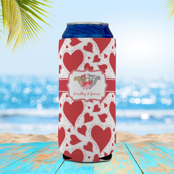 Cute Squirrel Couple 16oz Can Sleeve - LIFESTYLE