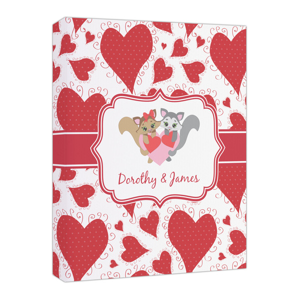 Custom Cute Squirrel Couple Canvas Print - 16x20 (Personalized)